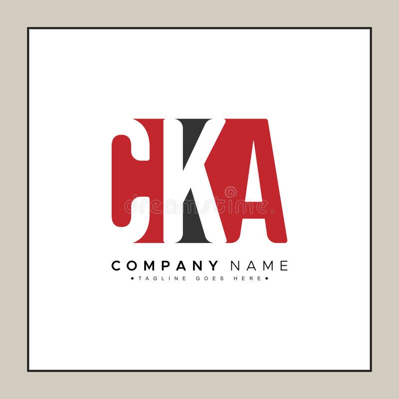 Logo iniziale CKA Logo Monogramma semplice royalty illustrazione gratis