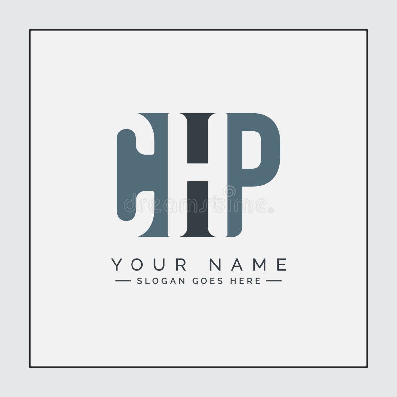 Logo iniziale della lettera CHP Logo semplice Monogramma royalty illustrazione gratis