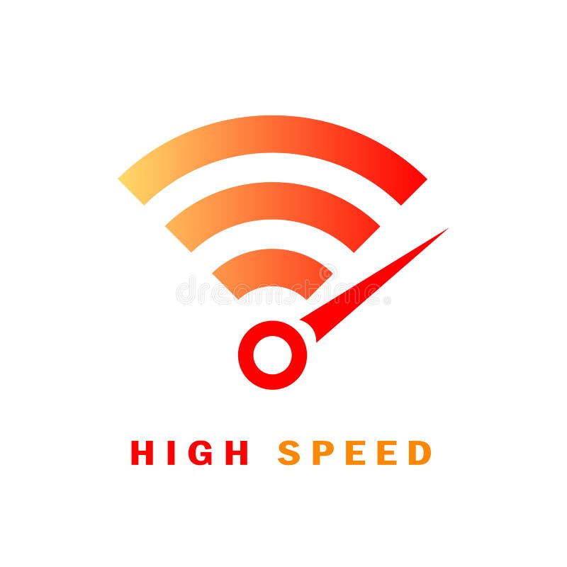Logo Internet Vettore ad alta velocità