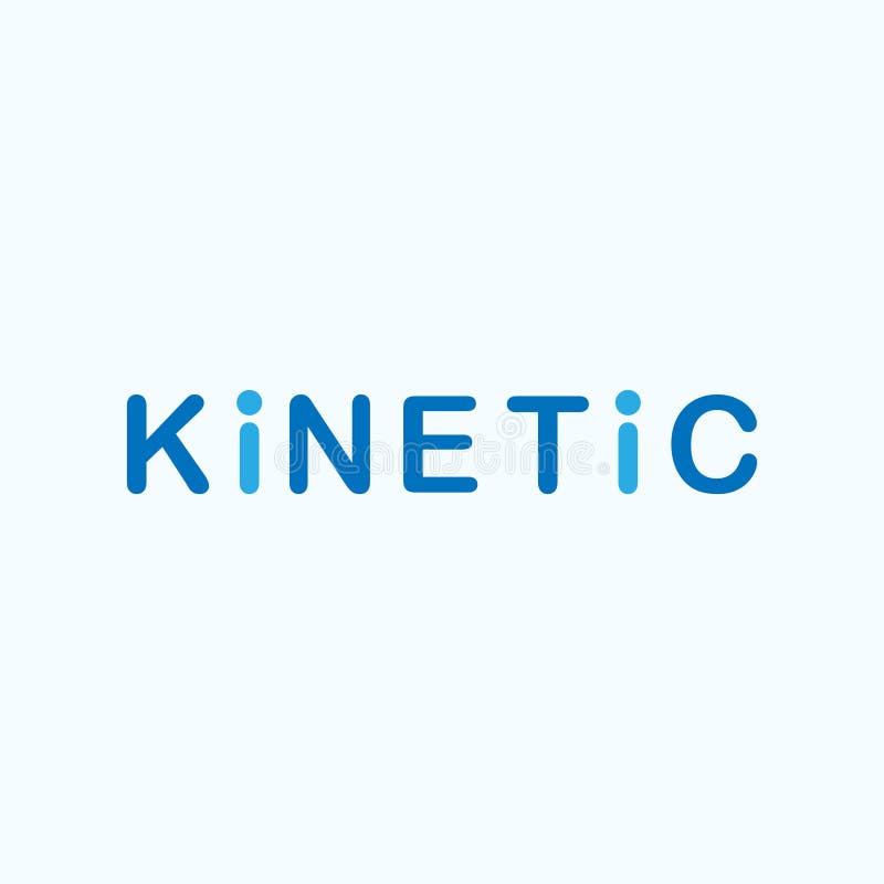 Logo Kinetico - Semplice progettazione di logo Alphabet Kinetico illustrazione vettoriale