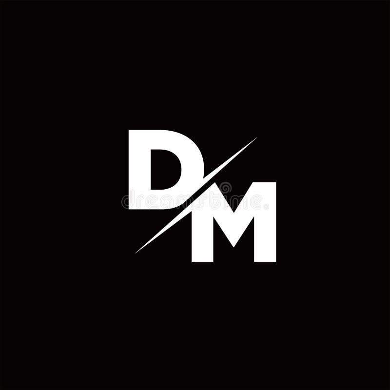 DM Logo Letter Monogram Slash with Modern Logo Designs Template Stock  Vector - Illustration of lettering, alphabet: 175324445