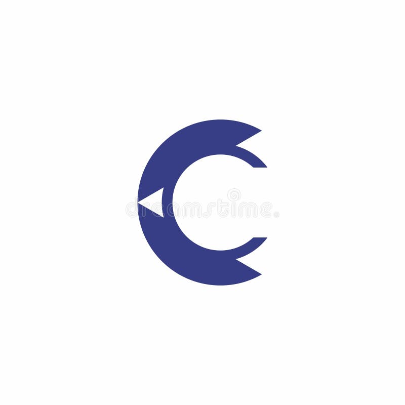 Logo lettera C Design semplice illustrazione vettoriale