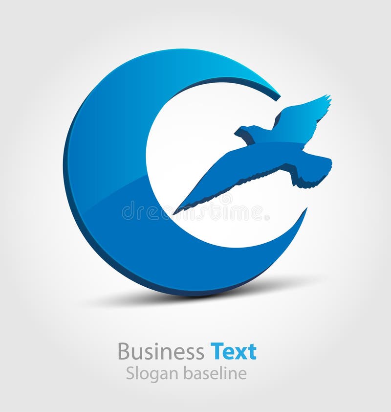 Logo lucido astratto di vettore 3D di affari 3D royalty illustrazione gratis Logo lucido astratto di vettore 3D di affari 3D royalty illustrazione gratis