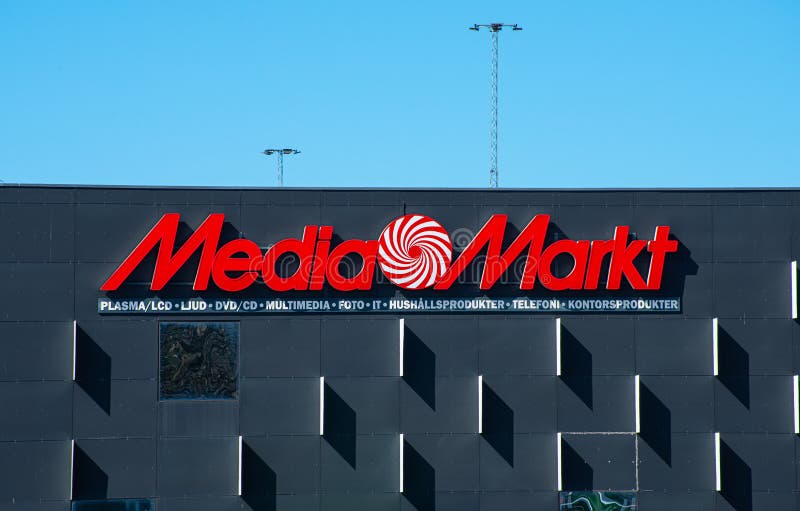 Gothenburg, Sweden - June 25 2022: Media Markt logo on the facade