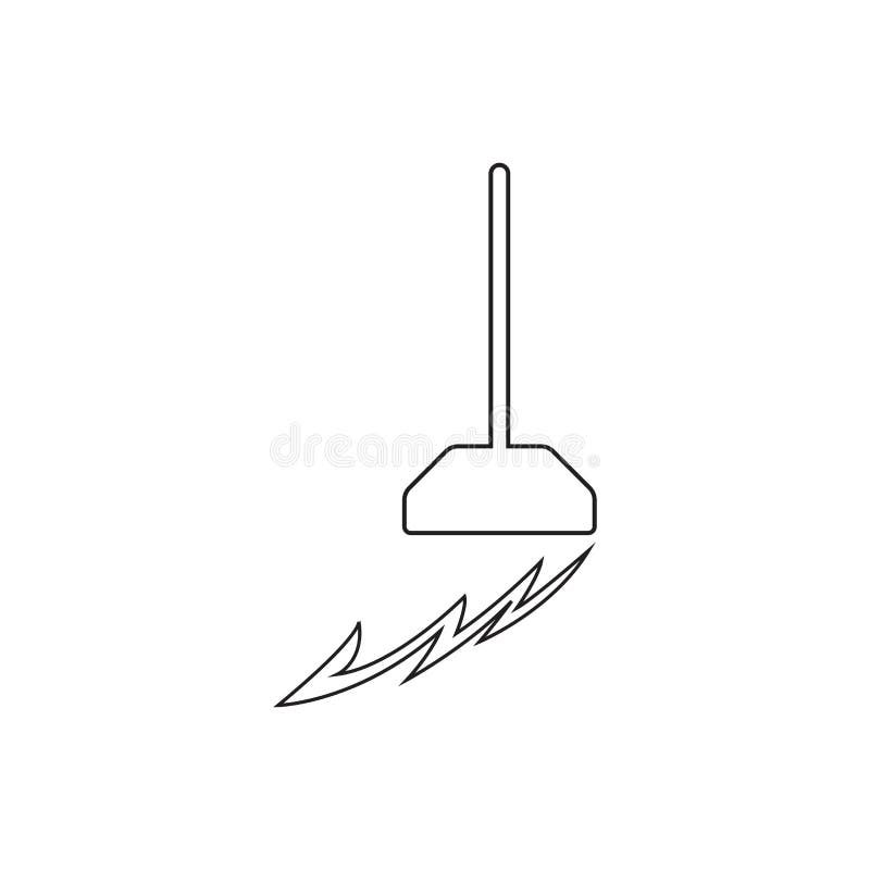 Logo miotły royalty ilustracja