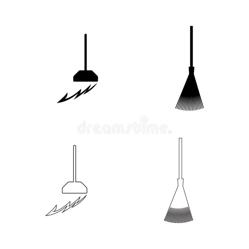 Logo miotły royalty ilustracja