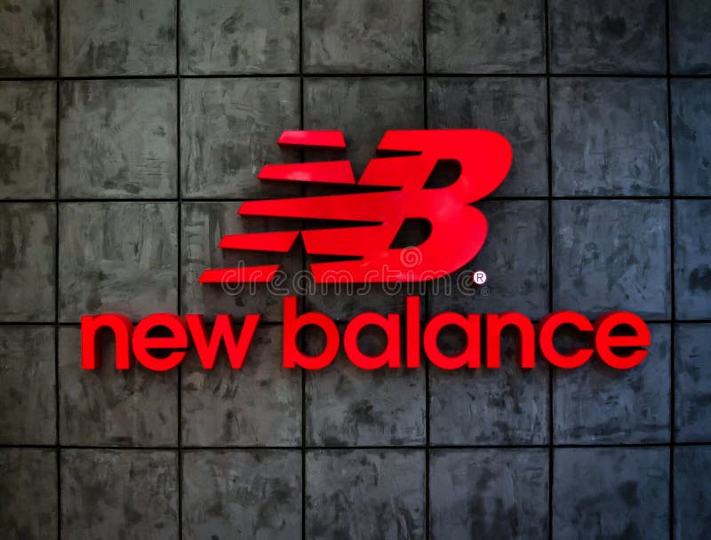 Logo New Balance editorial stock image. Image of signage - 224100694