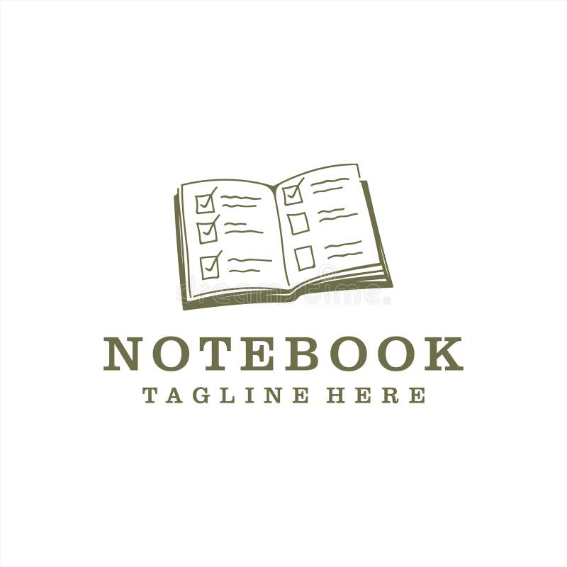 Notebook Logo stock vector. Illustration of company, icon 45423757