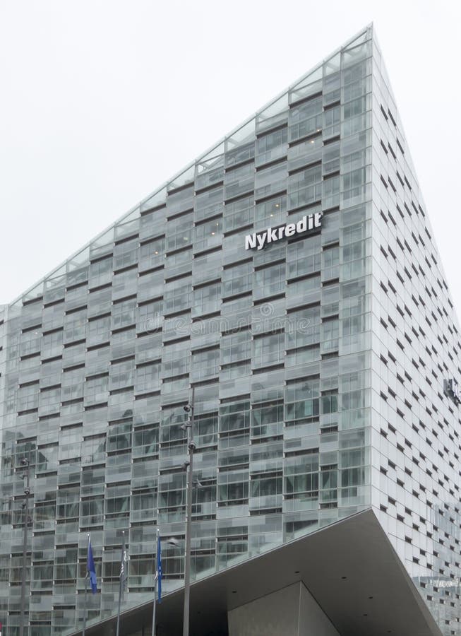 The Logo of the Nykredit in Copenhagen Editorial Image Image of
