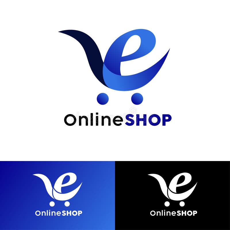 Online Shop Logo design stock vector. Illustration of sale - 221743443