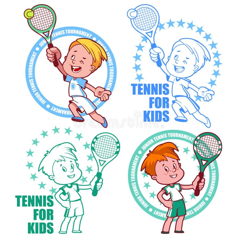 Logo pour le tournoi de tennis junior Badine le tennis Illus de vecteur illustration de vecteur Logo pour le tournoi de tennis junior Badine le tennis Illus de vecteur illustration de vecteur