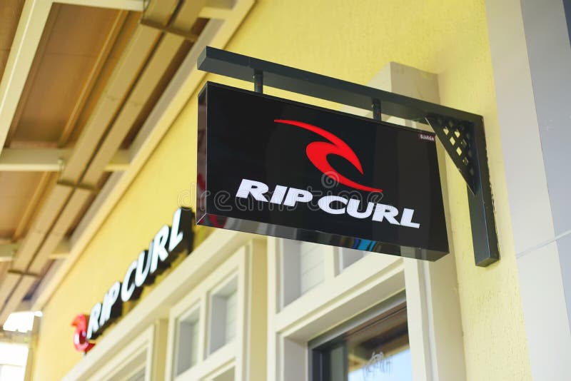 Rip Curl Sportswear Company Logo Editorial Photo - Image of sign