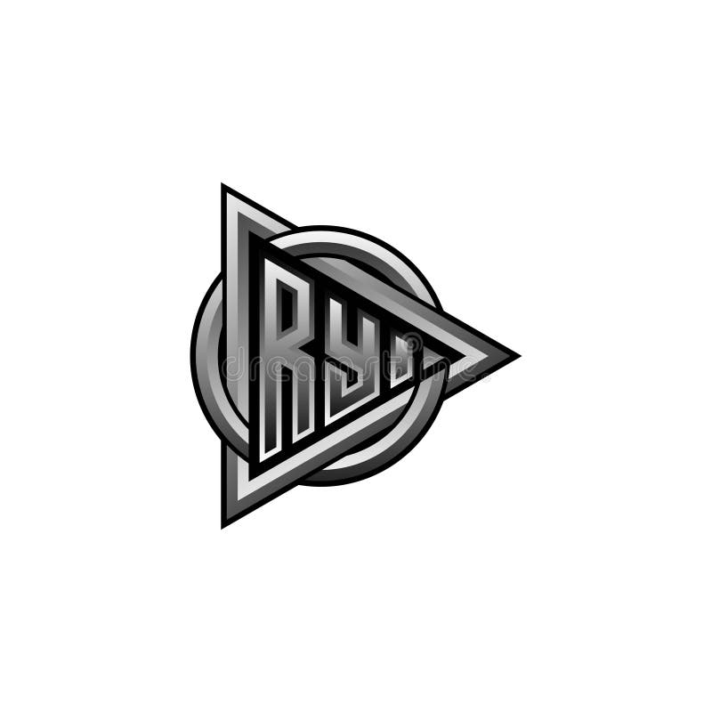 Logo ry triangle et cercle arrondi