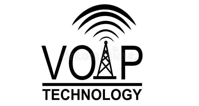 Logo sans fil de technologie de VOIP illustration libre de droits Logo sans fil de technologie de VOIP illustration libre de droits