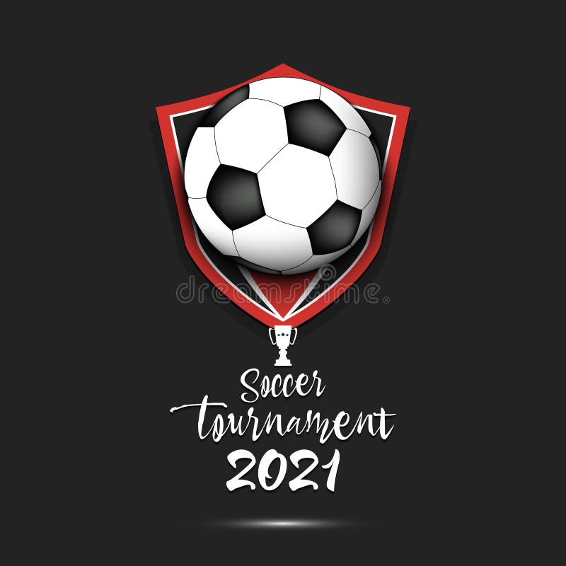 Soccer championship logo design Royalty Free Vector Image