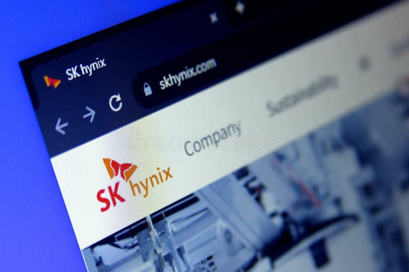 SK Hynix Semiconductor Supplier Editorial Stock Photo Image of online