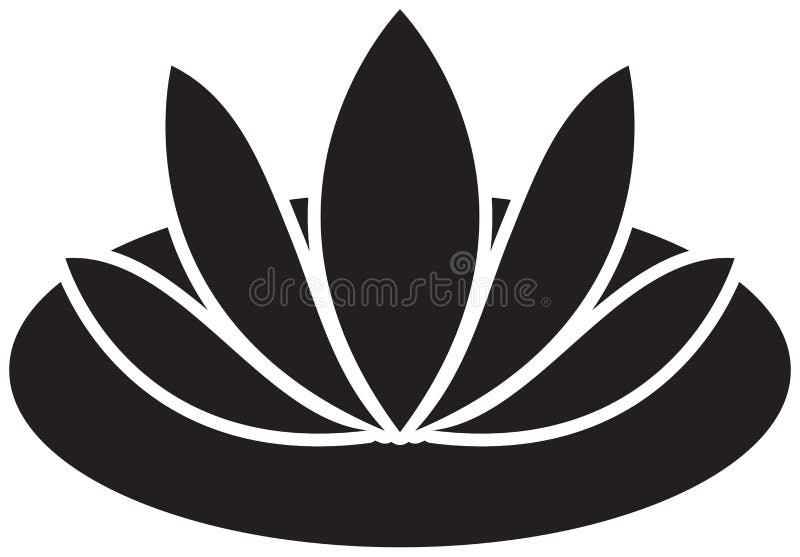 Lotus logo stock vector. Illustration of blossom, silhouette 264603535