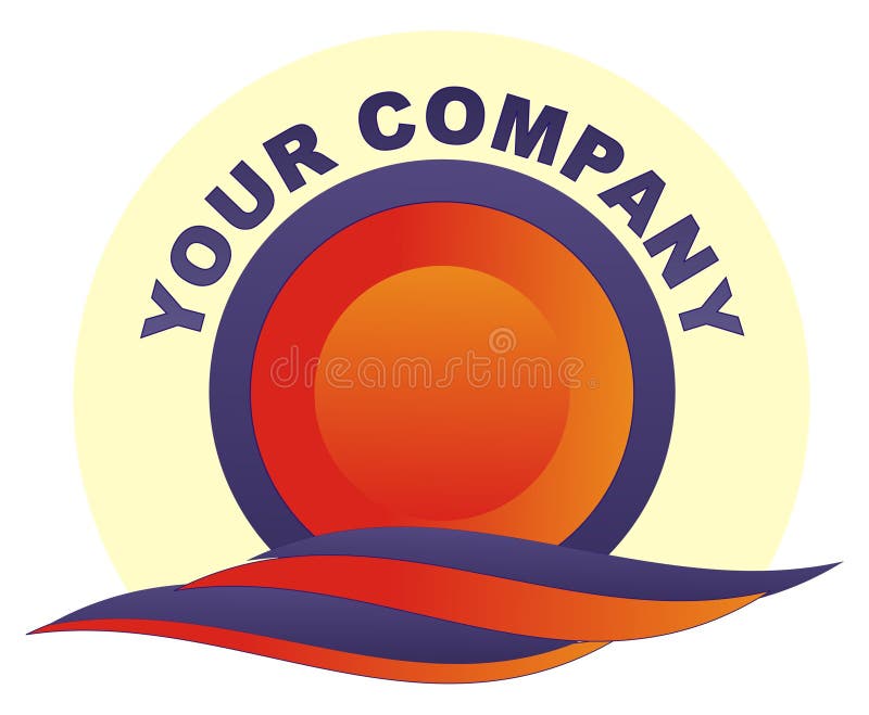 Vector logo for company isolated on white. Vector logo for company isolated on white