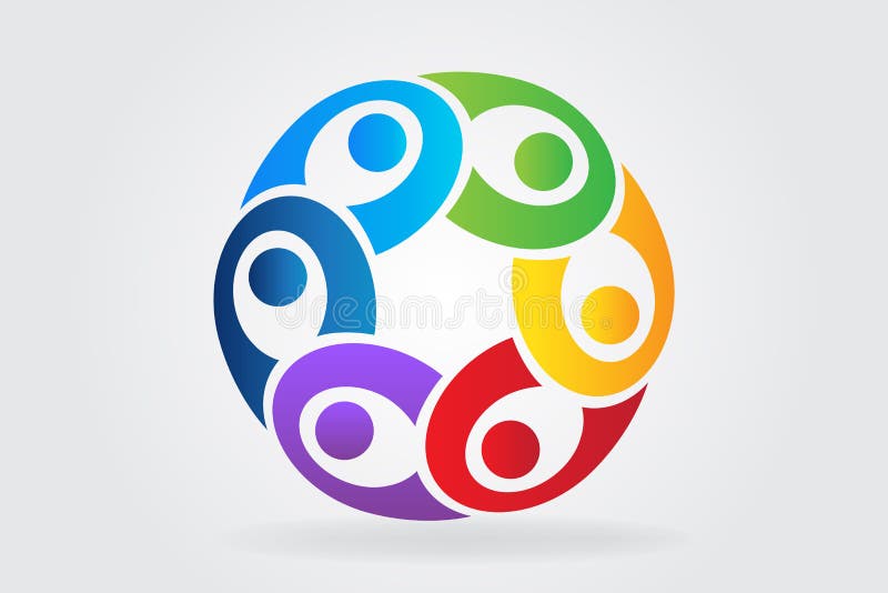 Logo teamwork union people vector vector illustration