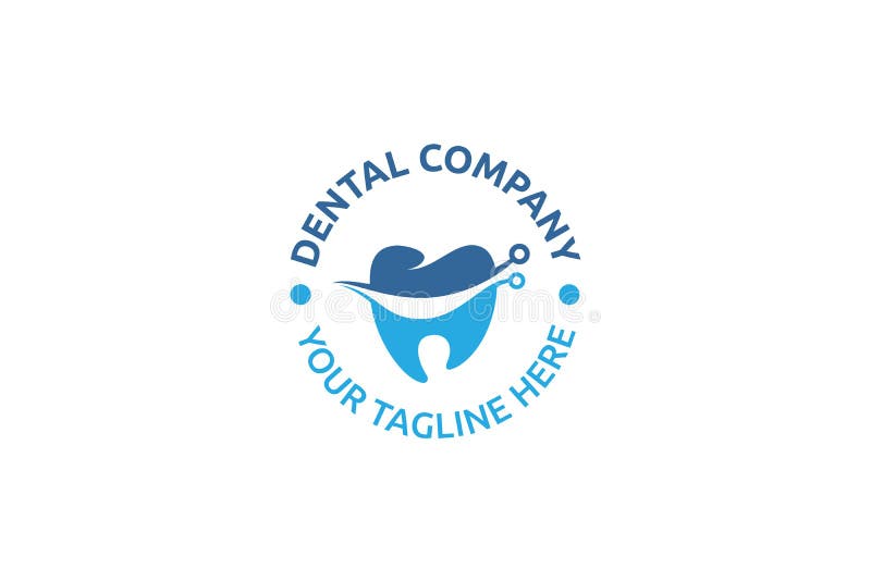 Logo technologii dentystycznej dla każdej firmy ilustracji