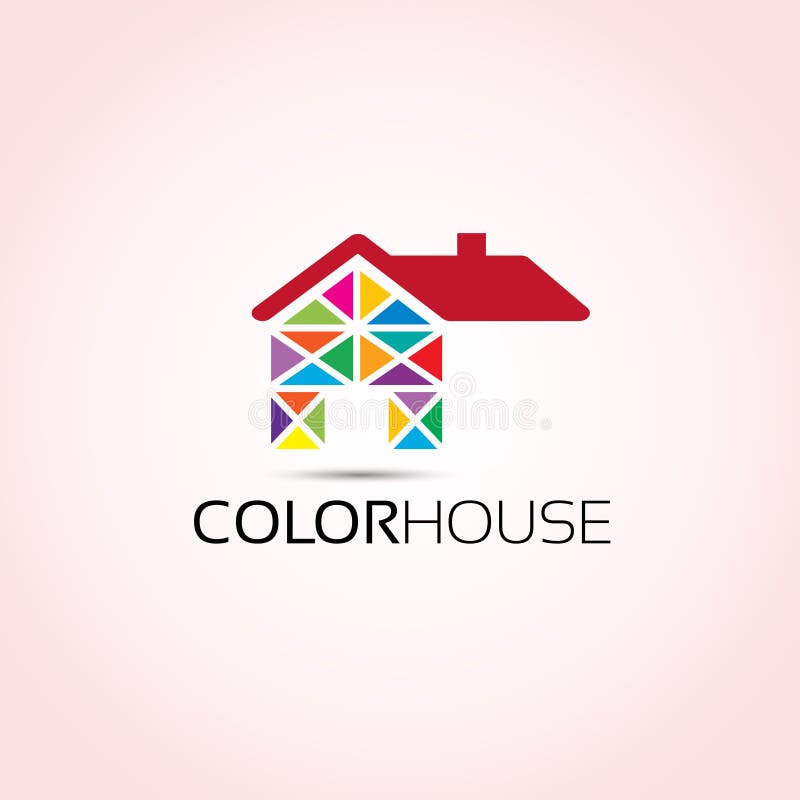 Colored House Home Logo royalty free illustration Colored House Home Logo royalty free illustration