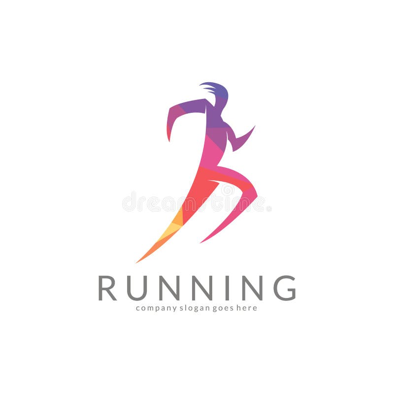 Running logo stock vector. Illustration of hobby, artwork - 25432780