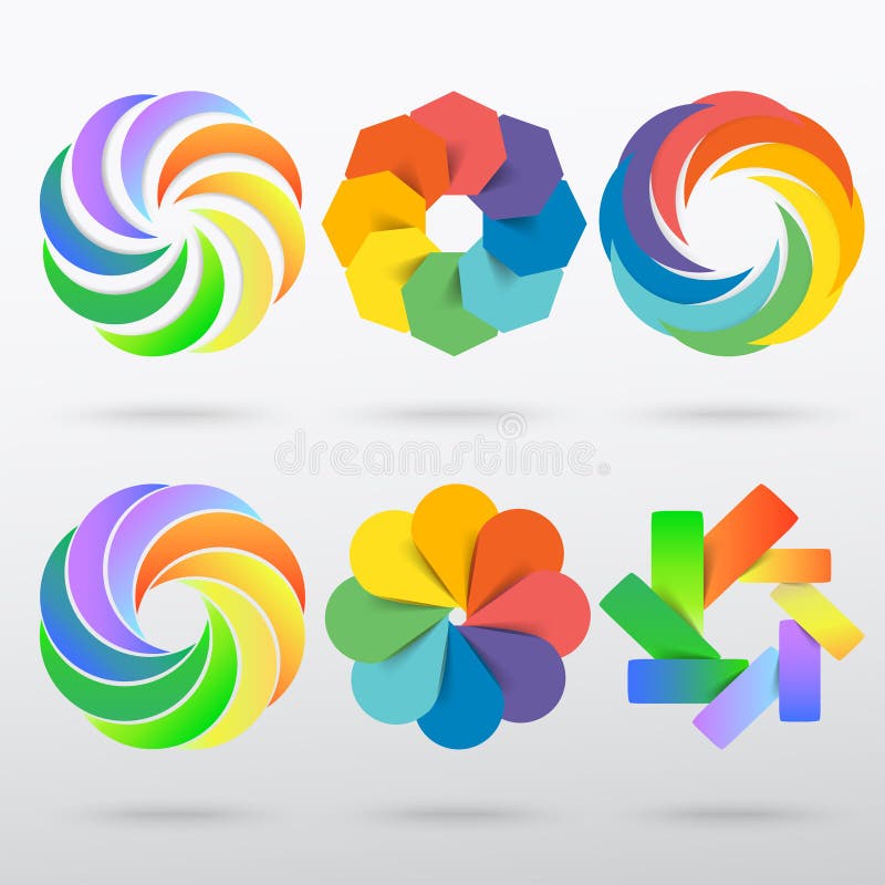 Star, Logo, Creative Set Of Circle Element Abstract Stars Logo ...