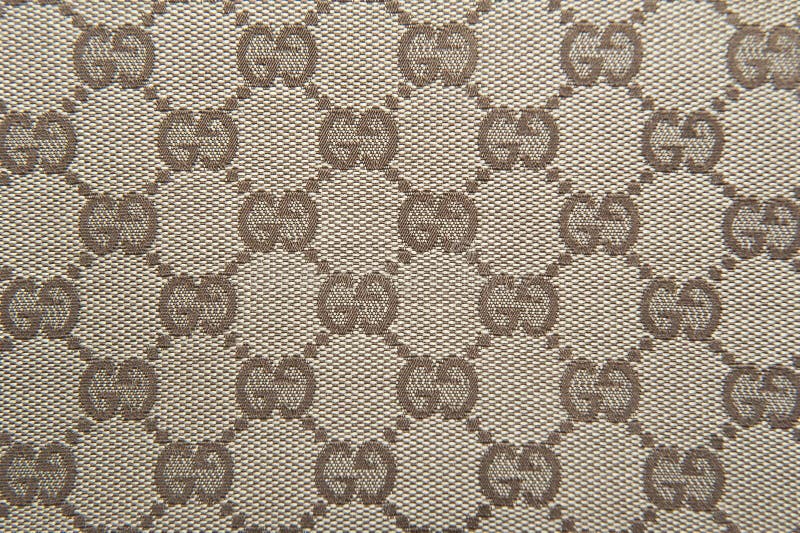 Logo and Texture Gucci Luxury Editorial Stock Photo - Image of fabric ...