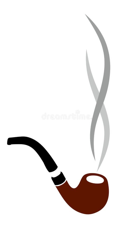 Logo tobacco pipe. stock vector. Illustration of sign 89750192