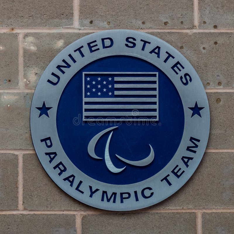 Logo USA Paralympic drużyna zdjęcia stock Logo USA Paralympic drużyna zdjęcia stock
