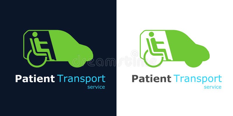 Logo usługi transportu pacjentów royalty ilustracja