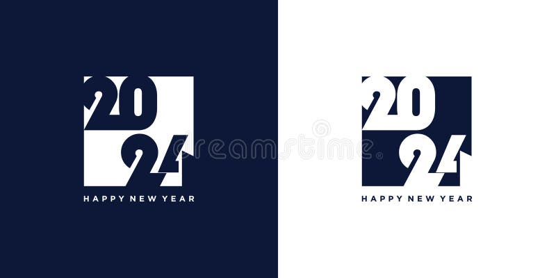 Logo 2024 vectoriel de conception avec style créatif moderne. Logo design vectoriel 2024 avec concept d'élément de style créatif moderne