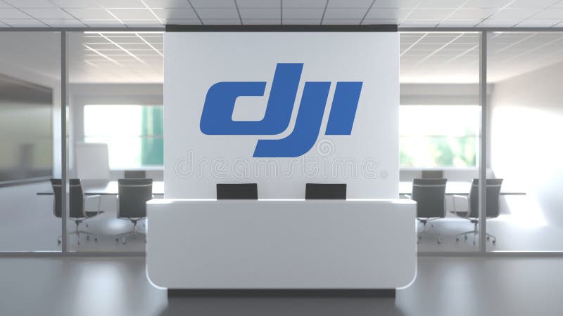 Logo of SZ DJI TECHNOLOGY CO., LTD on a in the Modern Office, Editorial Conceptual 3D Rendering Editorial Stock Photo - Illustration of indoor, logo: 163578668