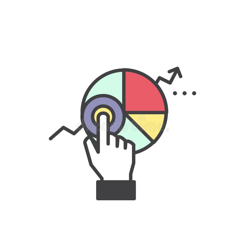 Logo of Web Analytics Information and Development Website Statistic with Simple Data Visualisation with Graphs and Diagram vector illustration