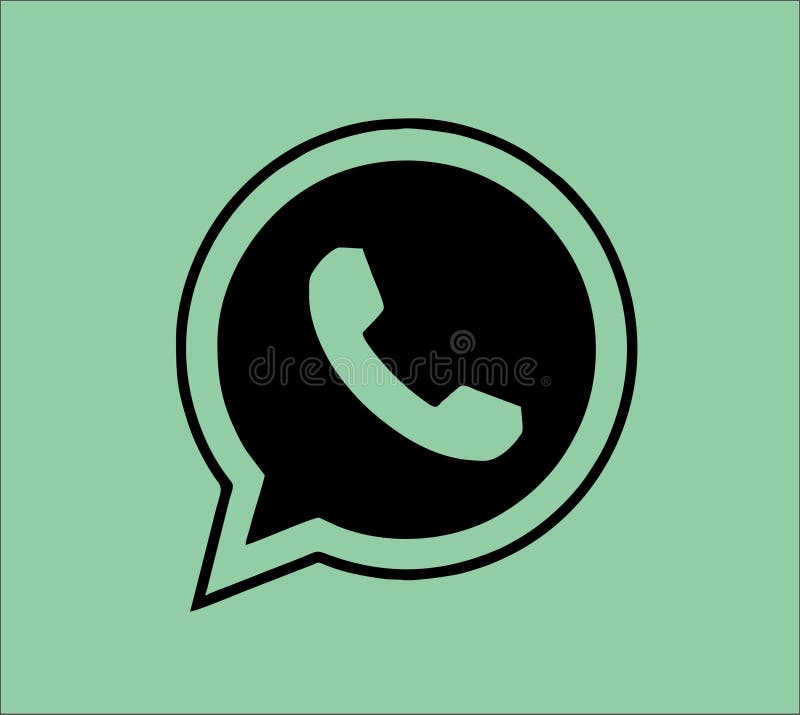 Whatsapp Icon Logo Element Sign Vector In Purple Mobile App On White