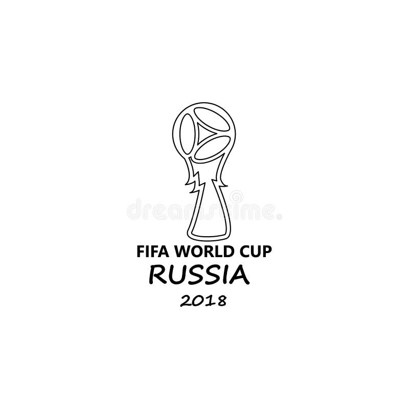 Logo of the World Cup 2018 Neon Icon. Elements of Championship 2018 Set