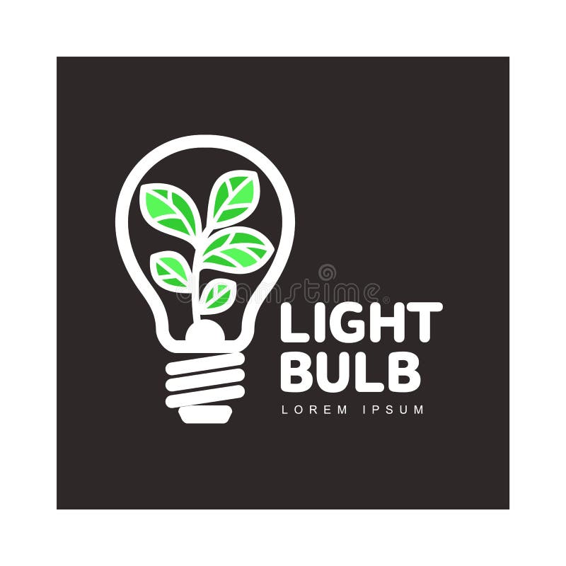 Logo z rośliny dorośnięciem wśrodku żarówki, ekologia, wzrostowy pojęcie ilustracja wektor Logo z rośliny dorośnięciem wśrodku żarówki, ekologia, wzrostowy pojęcie ilustracja wektor