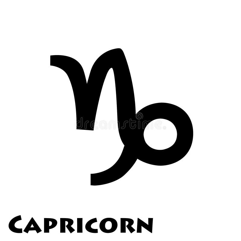 Logo of Capricorn Zodiac Sign Stock Vector - Illustration of tribal ...