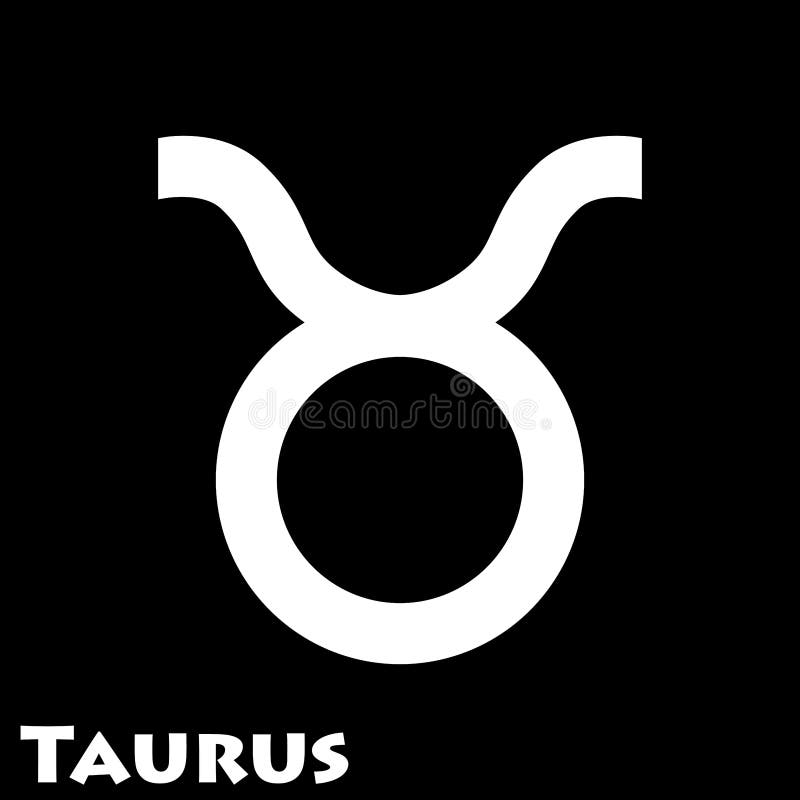 Logo of the Zodiac Sign Taurus in a Vector Stock Vector Illustration