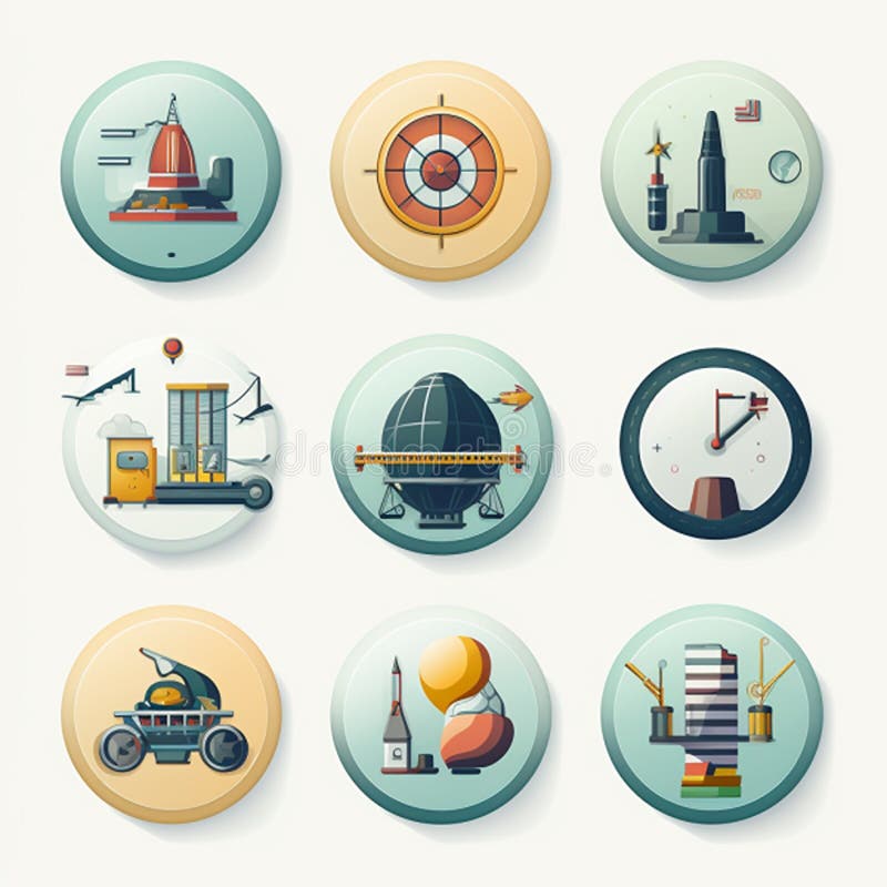 Logoikoner som utformats för webbdesign och andra ändamål vackra, moderna logotyper vektor illustrationer