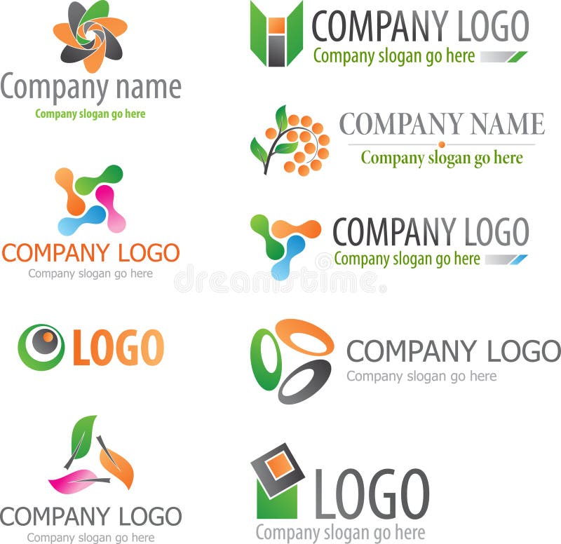 Company logo designs stock vector. Illustration of buttons - 11574281