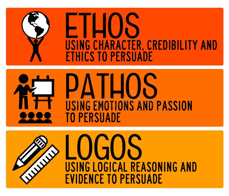 Logos d'ethos pathos illustration stock. Illustration du idées 213070974