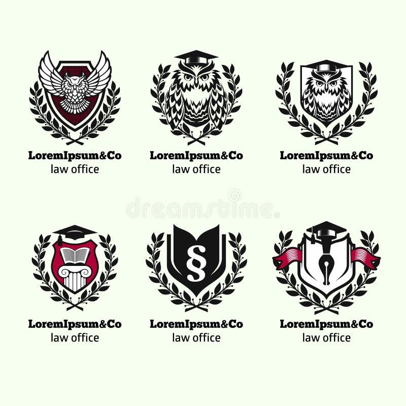 Logos dello studio legale illustrazione vettoriale Logos dello studio legale illustrazione vettoriale