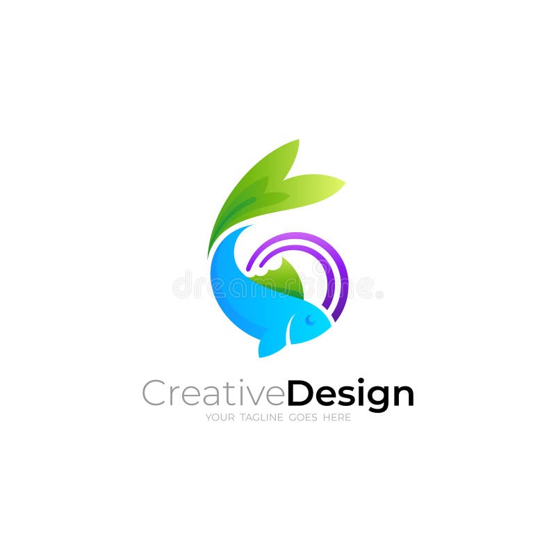 Logotipo De Peixe E Design De Fogo 3d Colorido. Ilustração do Vetor -  Ilustração de atum, oceano: 224589938