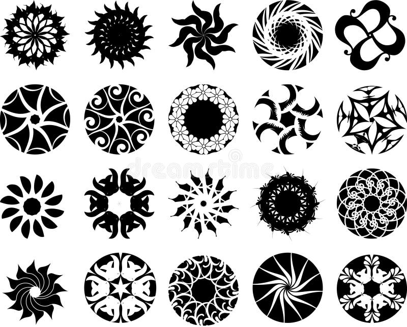 Logótipo abstrato do sol ilustração royalty free