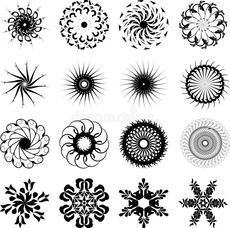 Logótipo abstrato do sol ilustração royalty free