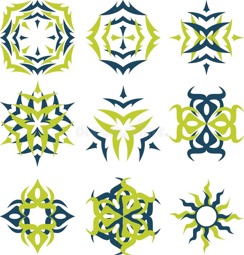 Logótipo abstrato do sol ilustração royalty free