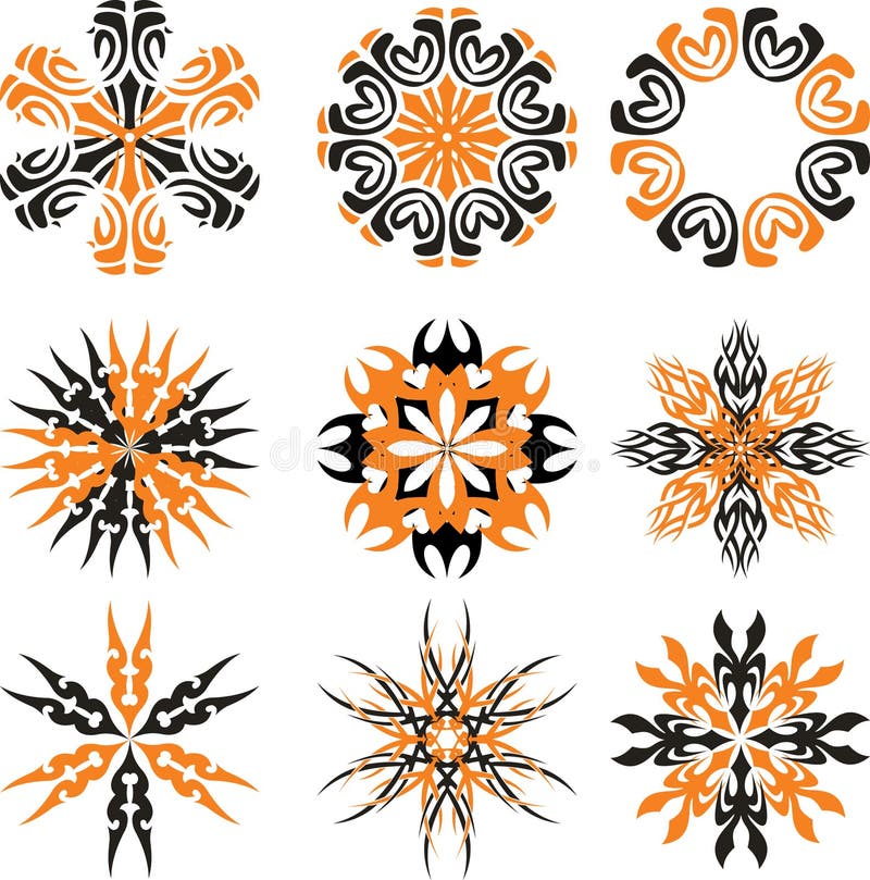 Logótipo abstrato do sol ilustração royalty free