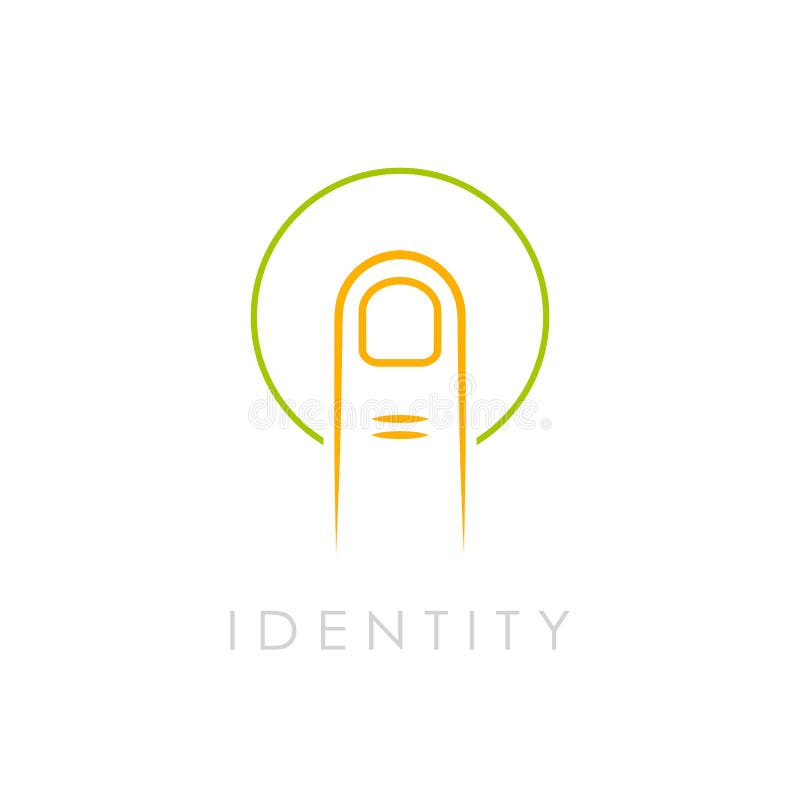 Logotipo abstrato do vetor da identidade ilustração stock Logotipo abstrato do vetor da identidade ilustração stock