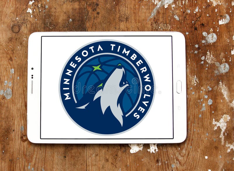 Logotipo americano da equipa de basquetebol de Minnesota Timberwolves fotos de stock Logotipo americano da equipa de basquetebol de Minnesota Timberwolves fotos de stock